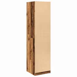 vidaXL Wardrobe Clothing Storage Hanger Clothes Cabinet Closet Engineered Wood - old wood, 50 x 50 x 200 cm/ 1 shelf piece - Additional view 5