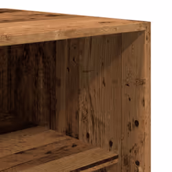 vidaXL Wardrobe Clothing Storage Hanger Clothes Cabinet Closet Engineered Wood - old wood, 50 x 50 x 200 cm/ 1 shelf piece - Additional view 6