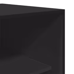 vidaXL Wardrobe Clothing Storage Hanger Clothes Cabinet Closet Engineered Wood - black, 80 x 50 x 200 cm/ 1 shelf piece - Additional view 6