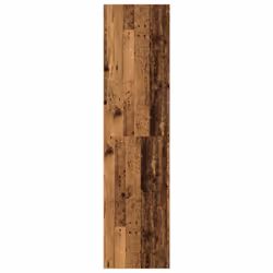 vidaXL Wardrobe Clothing Storage Hanger Clothes Cabinet Closet Engineered Wood - old wood, 80 x 50 x 200 cm/ 1 shelf piece - Additional view 4