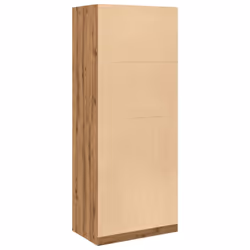 vidaXL Wardrobe Clothing Storage Hanger Clothes Cabinet Closet Engineered Wood - oak, 80 x 50 x 200 cm/ 1 shelf piece - Additional view 5