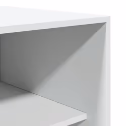 vidaXL Wardrobe Clothing Storage Hanger Clothes Cabinet Closet Engineered Wood - white, 100 x 50 x 200 cm/ 1 shelf piece - Additional view 6