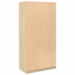 vidaXL Wardrobe Clothing Storage Hanger Clothes Cabinet Closet Engineered Wood - sonoma oak, 100 x 50 x 200 cm/ 1 shelf piece - Additional view 5