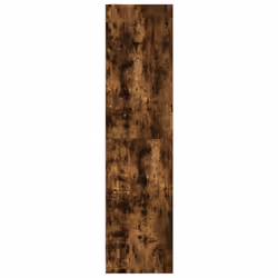 vidaXL Wardrobe Clothing Storage Hanger Clothes Cabinet Closet Engineered Wood - smoked oak, 100 x 50 x 200 cm/ 1 shelf piece - Additional view 4