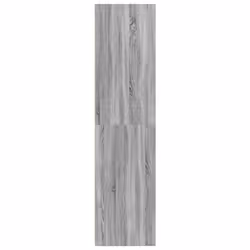 vidaXL Wardrobe Clothing Storage Hanger Clothes Cabinet Closet Engineered Wood - grey sonoma, 100 x 50 x 200 cm/ 1 shelf piece - Additional view 4