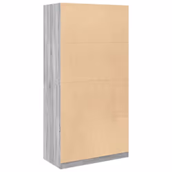 vidaXL Wardrobe Clothing Storage Hanger Clothes Cabinet Closet Engineered Wood - grey sonoma, 100 x 50 x 200 cm/ 1 shelf piece - Additional view 5