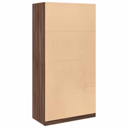 vidaXL Wardrobe Clothing Storage Hanger Clothes Cabinet Closet Engineered Wood - brown oak, 100 x 50 x 200 cm/ 1 shelf piece - Additional view 5