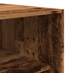 vidaXL Wardrobe Clothing Storage Hanger Clothes Cabinet Closet Engineered Wood - old wood, 100 x 50 x 200 cm/ 1 shelf piece - Additional view 6