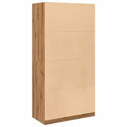 vidaXL Wardrobe Clothing Storage Hanger Clothes Cabinet Closet Engineered Wood - oak, 100 x 50 x 200 cm/ 1 shelf piece - Additional view 5