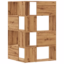 vidaXL Corner Bookcase 4-Tier Corner Bookshelf Storage Cabinet Engineered Wood - oak - Additional view 5