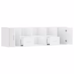 vidaXL Corner Cabinet Corner Shelf Unit Bookcase Engineered Wood - white - Additional view 7