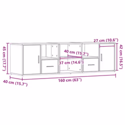 vidaXL Corner Cabinet Corner Shelf Unit Bookcase Engineered Wood - sonoma oak - Additional view 10