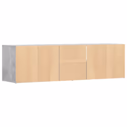 vidaXL Corner Cabinet Corner Shelf Unit Bookcase Engineered Wood - concrete grey - Additional view 5