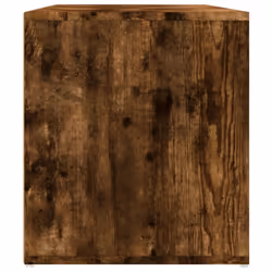 vidaXL Corner Cabinet Corner Shelf Unit Bookcase Engineered Wood - smoked oak - Additional view 4