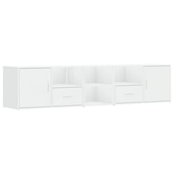 vidaXL Corner Cabinet Corner Shelf Unit Bookcase Book Shelf Engineered Wood - white