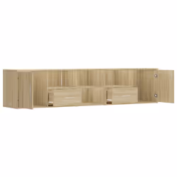 vidaXL Corner Cabinet Corner Shelf Unit Bookcase Book Shelf Engineered Wood - sonoma oak - Additional view 7