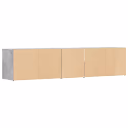 vidaXL Corner Cabinet Corner Shelf Unit Bookcase Book Shelf Engineered Wood - concrete grey - Additional view 5