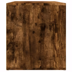 vidaXL Corner Cabinet Corner Shelf Unit Bookcase Book Shelf Engineered Wood - smoked oak - Additional view 4