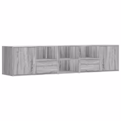 vidaXL Corner Cabinet Corner Shelf Unit Bookcase Book Shelf Engineered Wood - grey sonoma