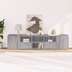 vidaXL Corner Cabinet Corner Shelf Unit Bookcase Book Shelf Engineered Wood - grey sonoma