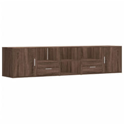 vidaXL Corner Cabinet Corner Shelf Unit Bookcase Book Shelf Engineered Wood - brown oak