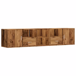 vidaXL Corner Cabinet Corner Shelf Unit Bookcase Book Shelf Engineered Wood - old wood
