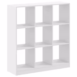 vidaXL Bookcase Bookshelf Rack Storage Cabinet Engineered Wood - white, 102 x 32 x 108 cm - Additional view 5