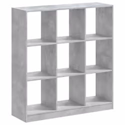 vidaXL Bookcase Bookshelf Rack Storage Cabinet Engineered Wood - concrete grey, 102 x 32 x 108 cm - Additional view 5