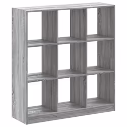 vidaXL Bookcase Bookshelf Rack Storage Cabinet Engineered Wood - grey sonoma, 102 x 32 x 108 cm - Additional view 5