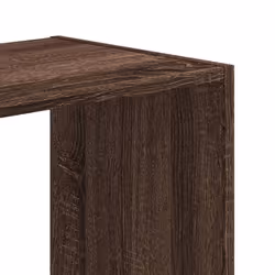 vidaXL Bookcase Bookshelf Rack Storage Cabinet Engineered Wood - brown oak, 102 x 32 x 108 cm - Additional view 6