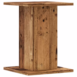 vidaXL Plant Stands Garden Plant Pot Holder Flower Stand 2 pcs Engineered Wood - old wood, 30 x 30 x 40 cm - Additional view 4