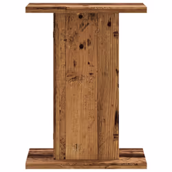vidaXL Plant Stands Garden Plant Pot Holder Flower Stand 2 pcs Engineered Wood - old wood, 30 x 30 x 40 cm - Additional view 5