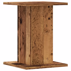 vidaXL Plant Stands Garden Plant Pot Holder Flower Stand 2 pcs Engineered Wood - old wood, 30 x 30 x 40 cm - Additional view 6