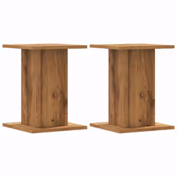 vidaXL Plant Stands Garden Plant Pot Holder Flower Stand 2 pcs Engineered Wood - oak, 30 x 30 x 40 cm