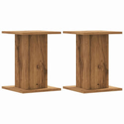vidaXL Plant Stands Garden Plant Pot Holder Flower Stand 2 pcs Engineered Wood - oak, 30 x 30 x 40 cm
