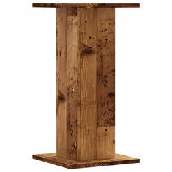 vidaXL Plant Stands Garden Plant Pot Holder Flower Stand 2 pcs Engineered Wood - old wood, 30 x 30 x 60 cm - Additional view 6