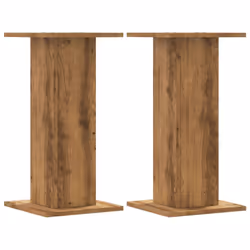 vidaXL Plant Stands Garden Plant Pot Holder Flower Stand 2 pcs Engineered Wood - oak, 30 x 30 x 60 cm