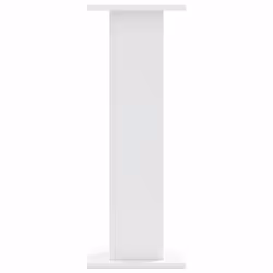 vidaXL Plant Stands Garden Plant Pot Holder Flower Stand 2 pcs Engineered Wood - white, 30 x 30 x 80 cm - Additional view 5