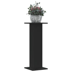 vidaXL Plant Stands Garden Plant Pot Holder Flower Stand 2 pcs Engineered Wood - black, 30 x 30 x 80 cm