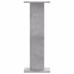 vidaXL Plant Stands Garden Plant Pot Holder Flower Stand 2 pcs Engineered Wood - concrete grey, 30 x 30 x 80 cm - Additional view 5