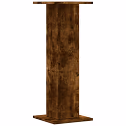 vidaXL Plant Stands Garden Plant Pot Holder Flower Stand 2 pcs Engineered Wood - smoked oak, 30 x 30 x 80 cm - Additional view 4
