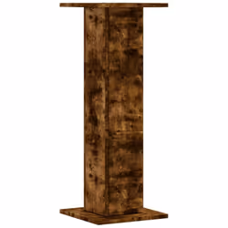 vidaXL Plant Stands Garden Plant Pot Holder Flower Stand 2 pcs Engineered Wood - smoked oak, 30 x 30 x 80 cm - Additional view 6