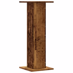 vidaXL Plant Stands Garden Plant Pot Holder Flower Stand 2 pcs Engineered Wood - old wood, 30 x 30 x 80 cm - Additional view 4