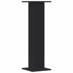 vidaXL Plant Stands Garden Plant Pot Holder Flower Stand 2 pcs Engineered Wood - black, 30 x 30 x 95 cm - Additional view 4