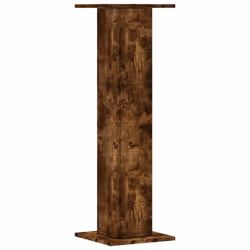 vidaXL Plant Stands Garden Plant Pot Holder Flower Stand 2 pcs Engineered Wood - smoked oak, 30 x 30 x 95 cm - Additional view 4