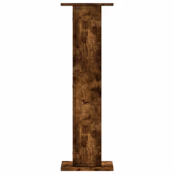 vidaXL Plant Stands Garden Plant Pot Holder Flower Stand 2 pcs Engineered Wood - smoked oak, 30 x 30 x 95 cm - Additional view 5