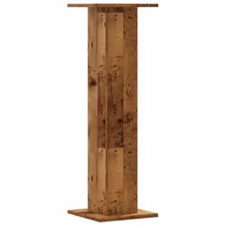 vidaXL Plant Stands Garden Plant Pot Holder Flower Stand 2 pcs Engineered Wood - old wood, 30 x 30 x 95 cm - Additional view 4