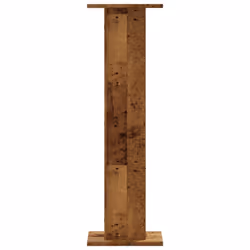 vidaXL Plant Stands Garden Plant Pot Holder Flower Stand 2 pcs Engineered Wood - old wood, 30 x 30 x 95 cm - Additional view 5