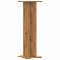 vidaXL Plant Stands Garden Plant Pot Holder Flower Stand 2 pcs Engineered Wood - oak, 30 x 30 x 95 cm - Additional view 4