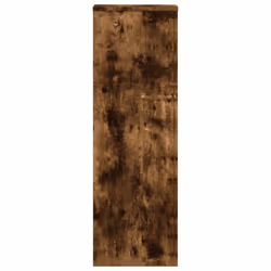 vidaXL Plant Stands Garden Plant Pot Holder Flower Stand 2 pcs Engineered wood - smoked oak, 33 x 33 x 100 cm - Additional view 5